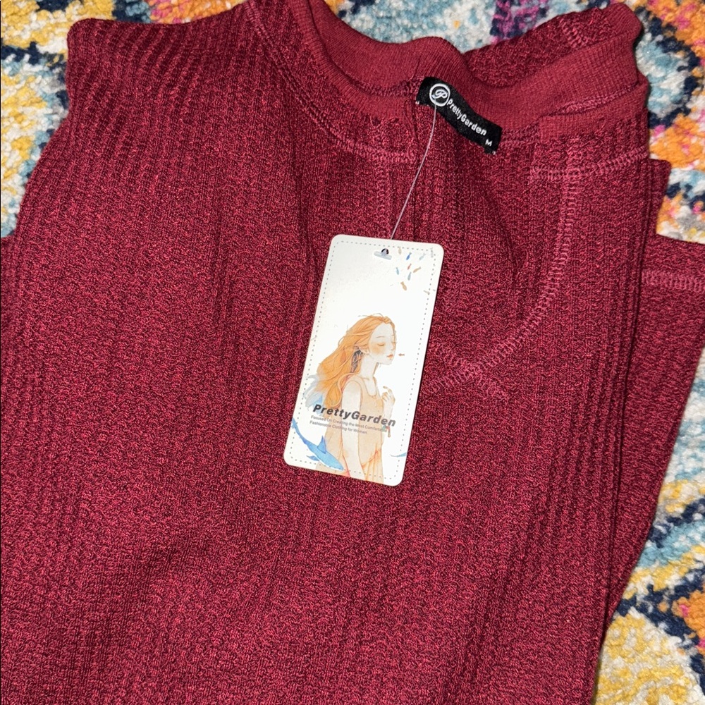 Prettygarden Women's Burgundy top - Picture 8 of 8